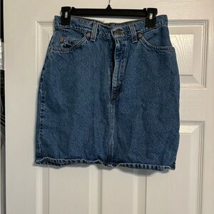 Vintage Levi’s denim miniskirt